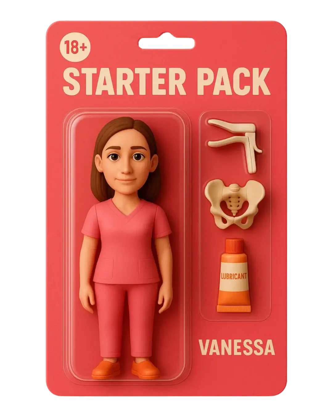 Presentation de Vanessa Peslerbe en starter pack