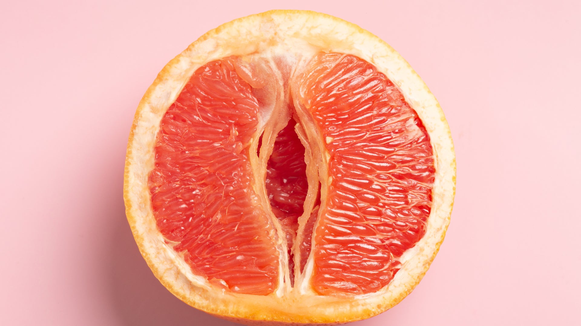 tranche de pamplemousse ressemblant à une vulve